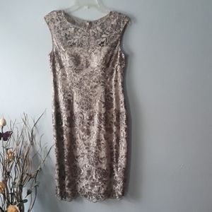 Adrianna Papell Sleeveless Sequined Dress